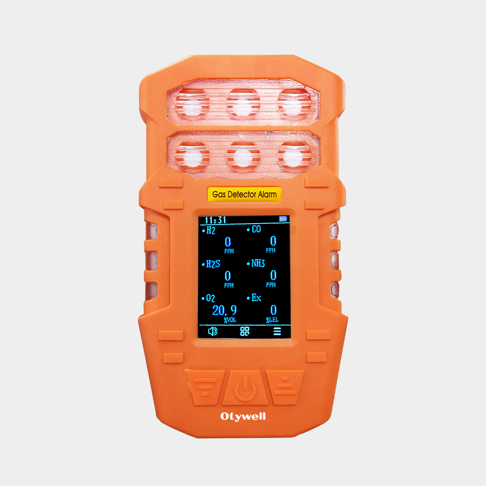 OT600 Portable Pump Suction Type 6 in1 Gas Detector
