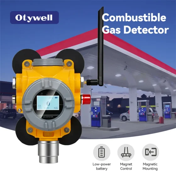 Otywell Gas Station Magnetic Wireless Combustible Gas Detector