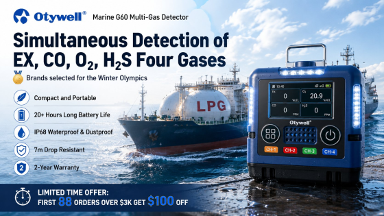 Otywell Marine G60 4-in-1 multi-gas detector