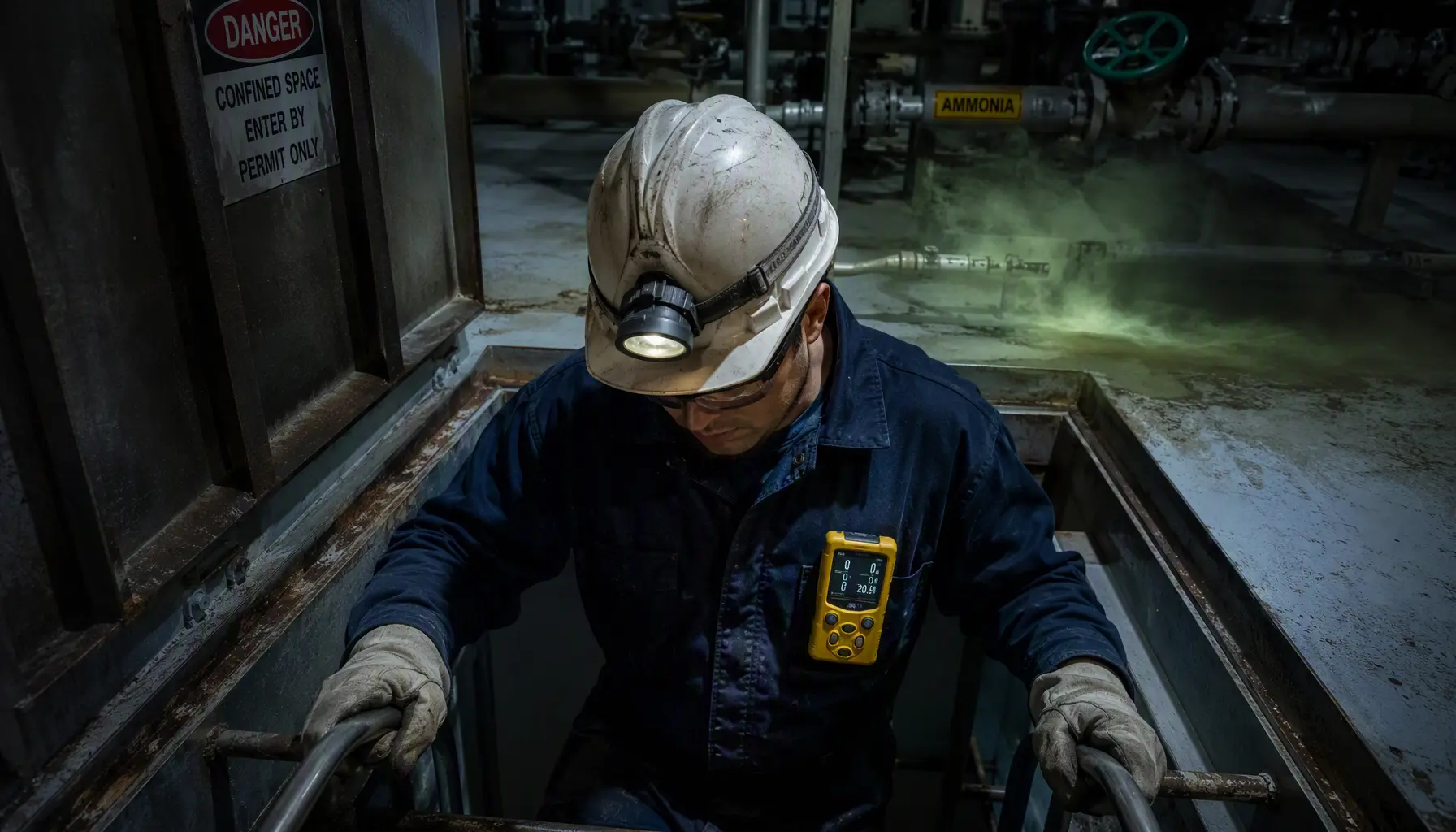 Ammonia accident at a refrigeration plant