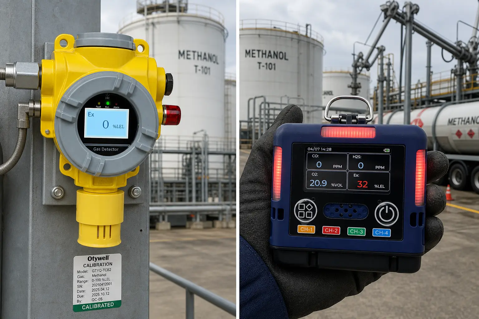 Otywell TCB2 fixed and G60 portable combustible gas detectors