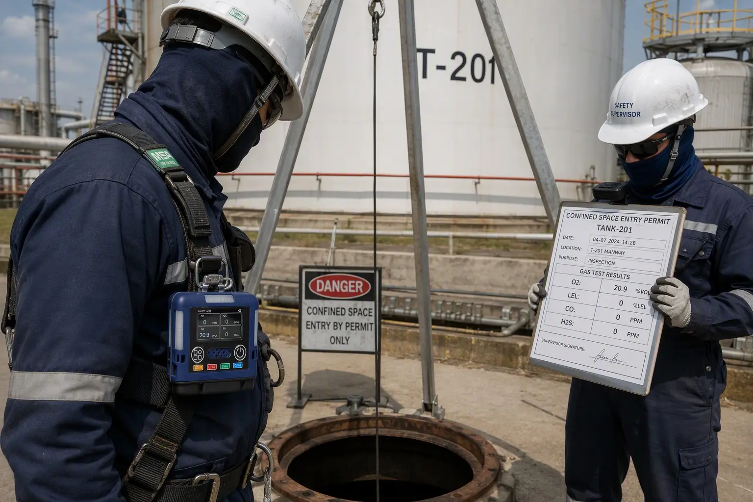 Otywell G60 4 gas monitor confined space entry