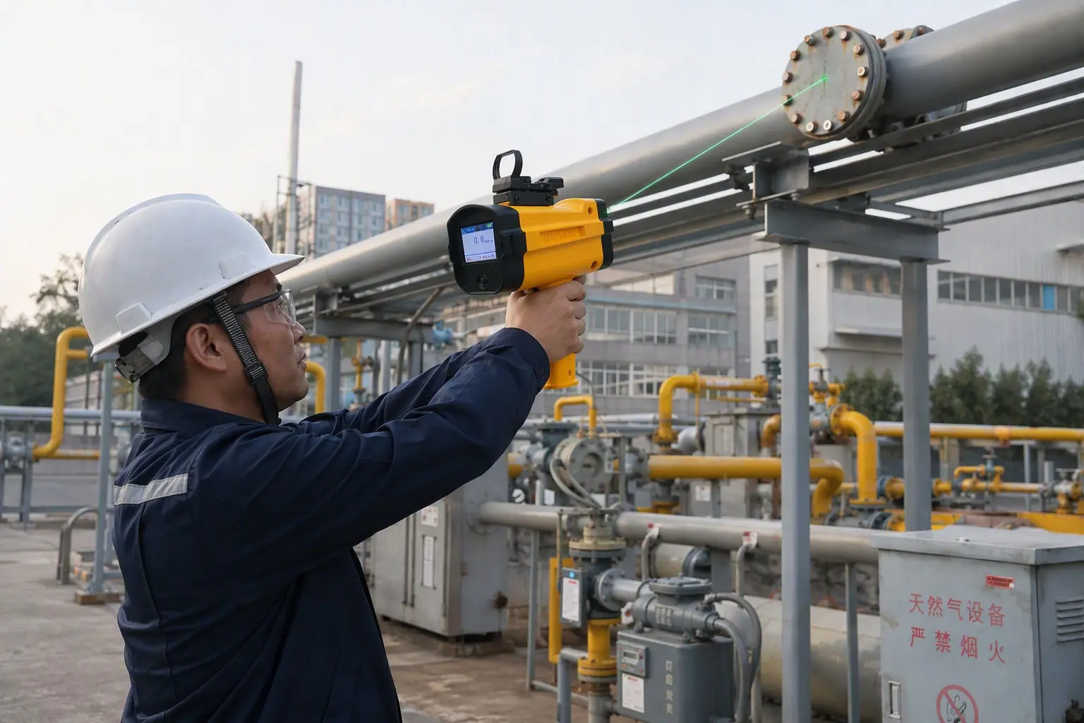Otywell G6000A handheld laser methane remote detector in natural gas pipeline survey