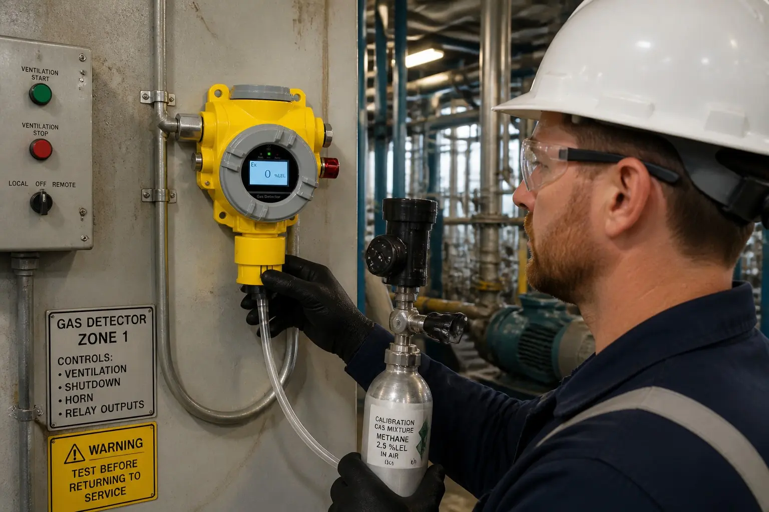 Otywell TCB2 fixed detector functional test