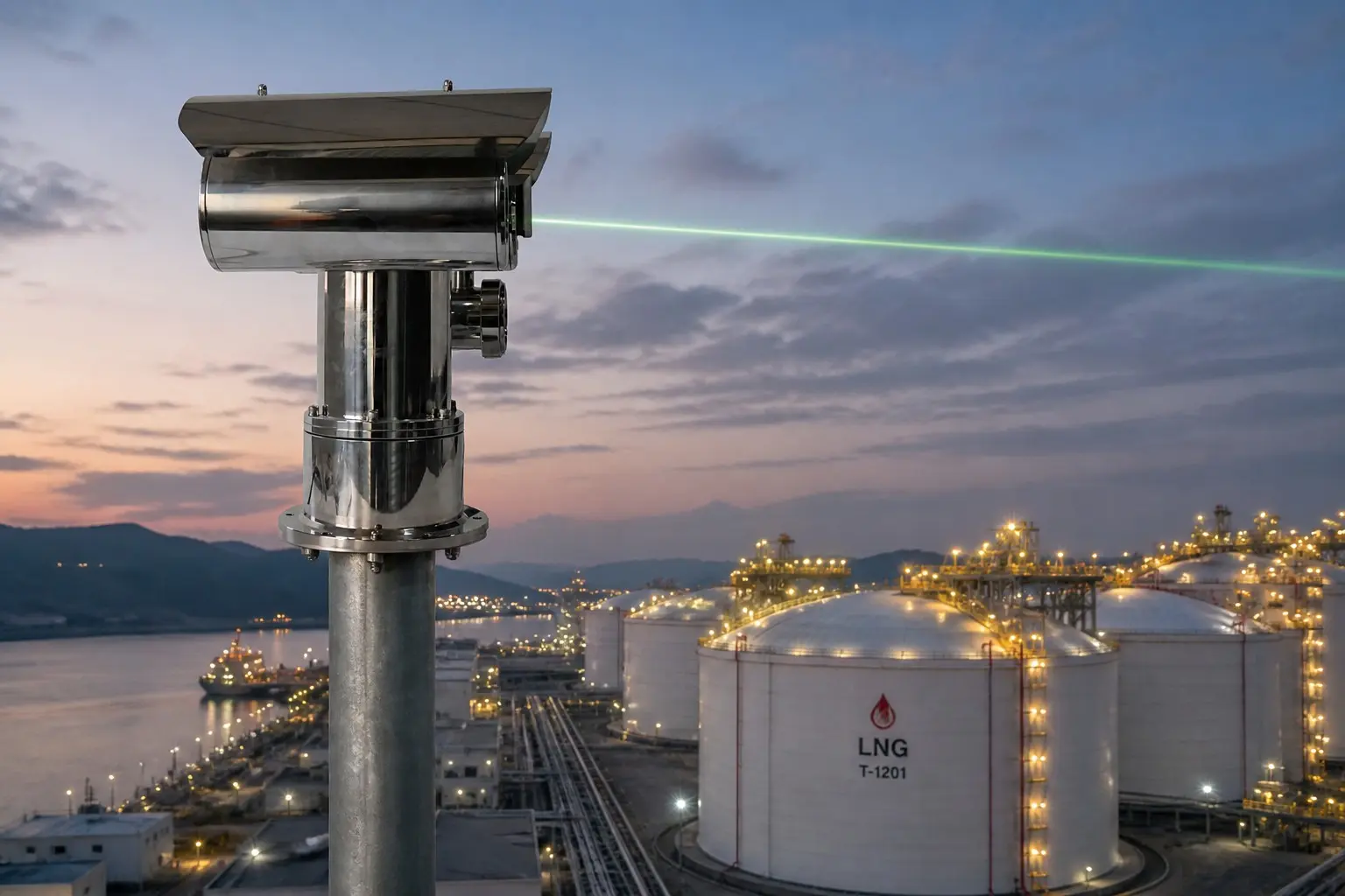 Otywell XT-G6000C PTZ scanning laser gas online monitoring system