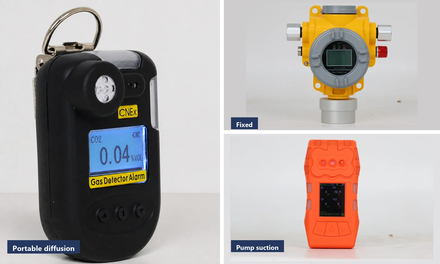 Fixed portable diffusion and pump suction carbon dioxide monitoring instruments compared