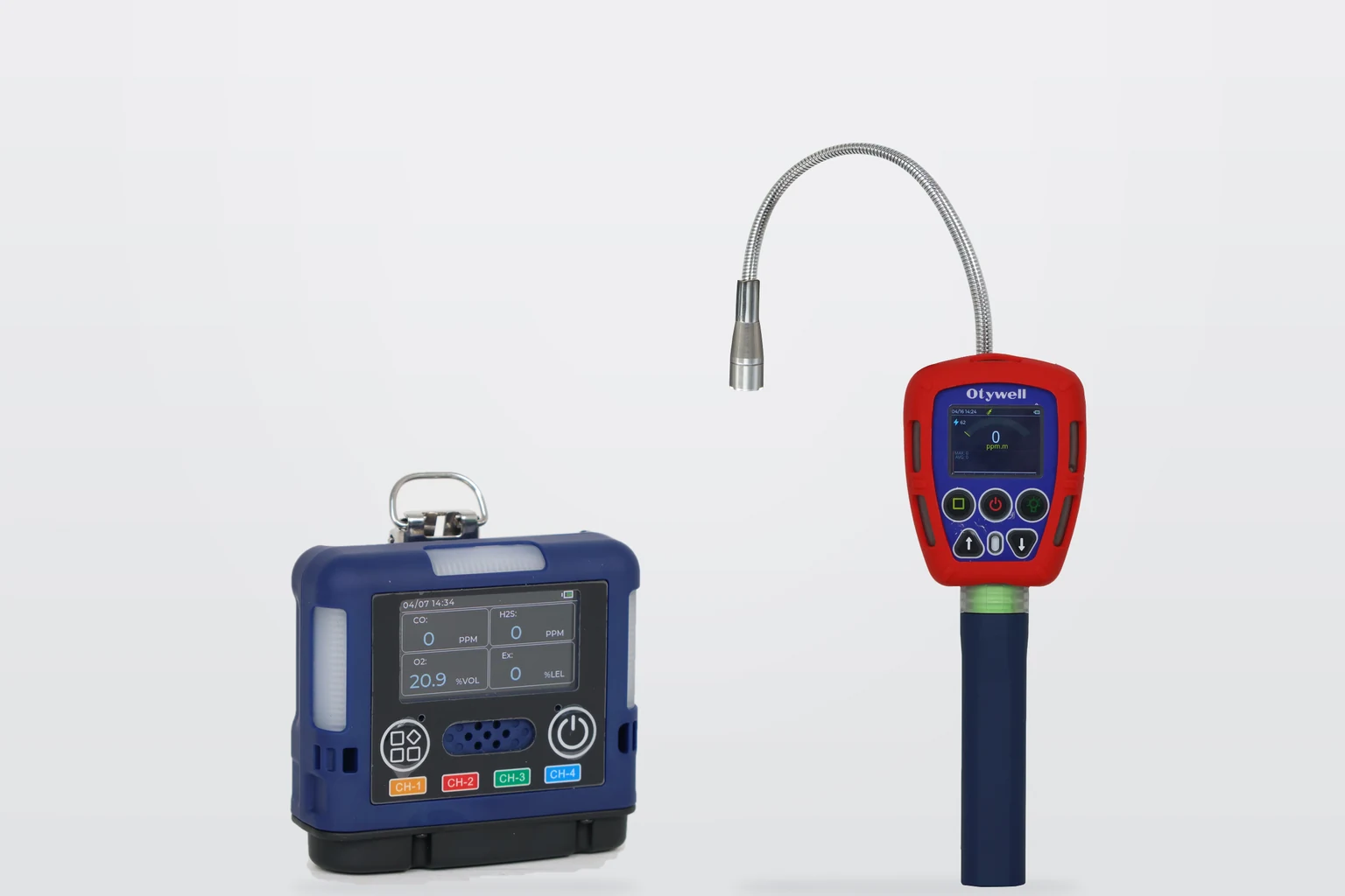 Otywell G60 and G90 displays shown side by side on a workbench